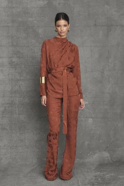 Shop Blouse Chelsea Terracotta Remise Des Diplômes|Communions Ou Baptêmes