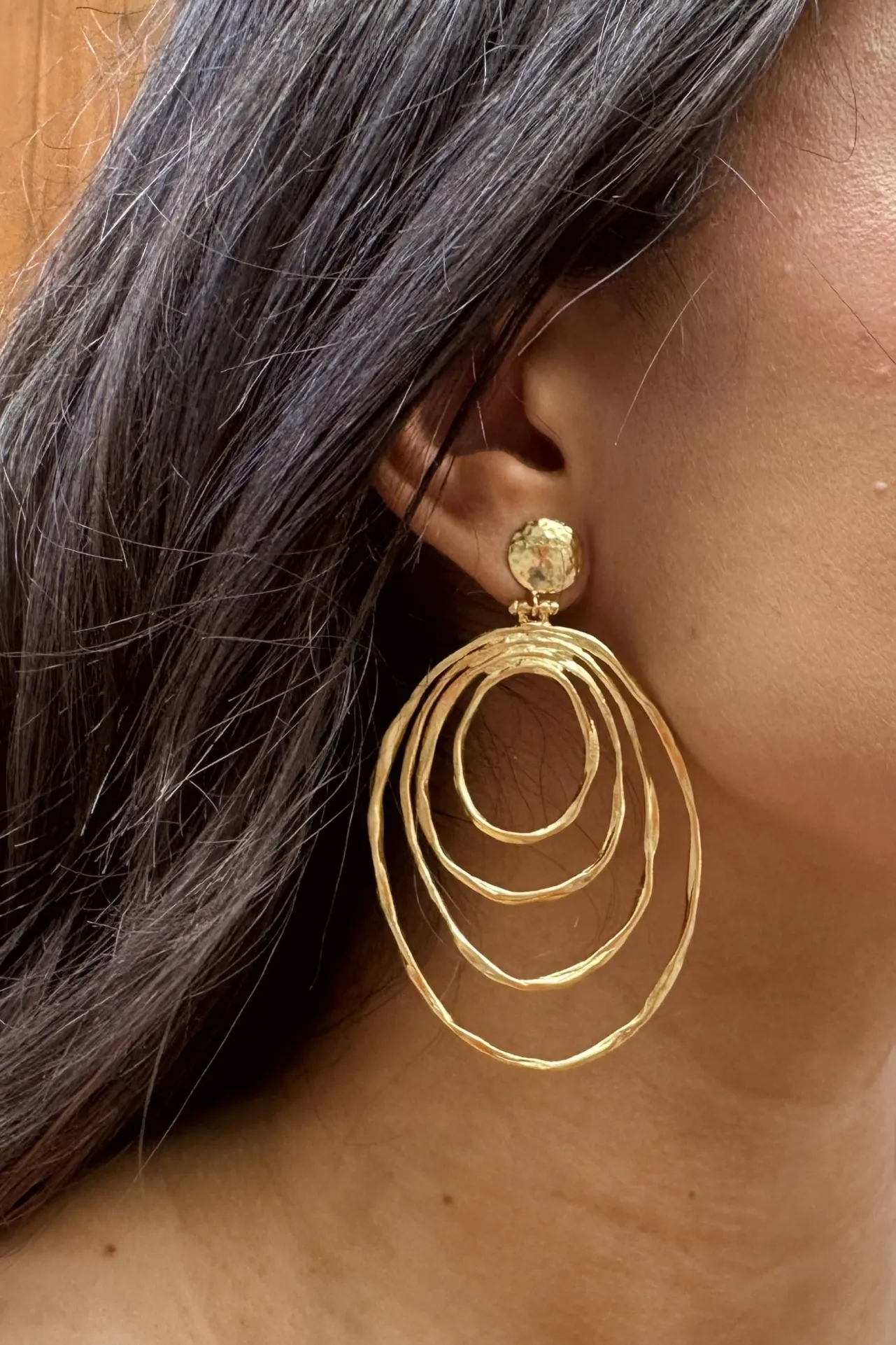 Shop Boucles d'oreilles dorées Olimpia Invité Mariage|Soirée