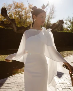 Cheap Cape Gala blanche Communions Ou Baptêmes|Mariée