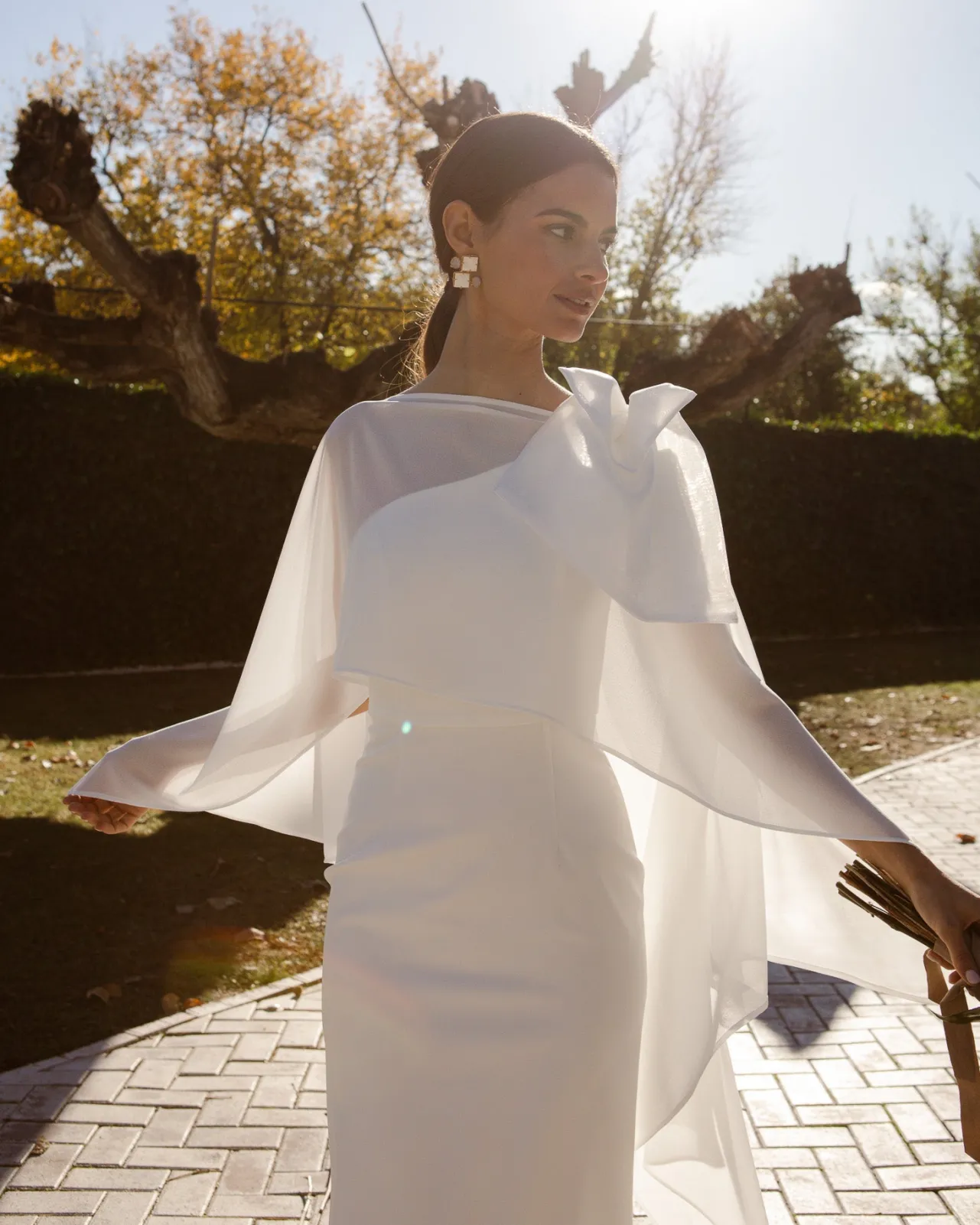 Cheap Cape Gala blanche Communions Ou Baptêmes|Mariée