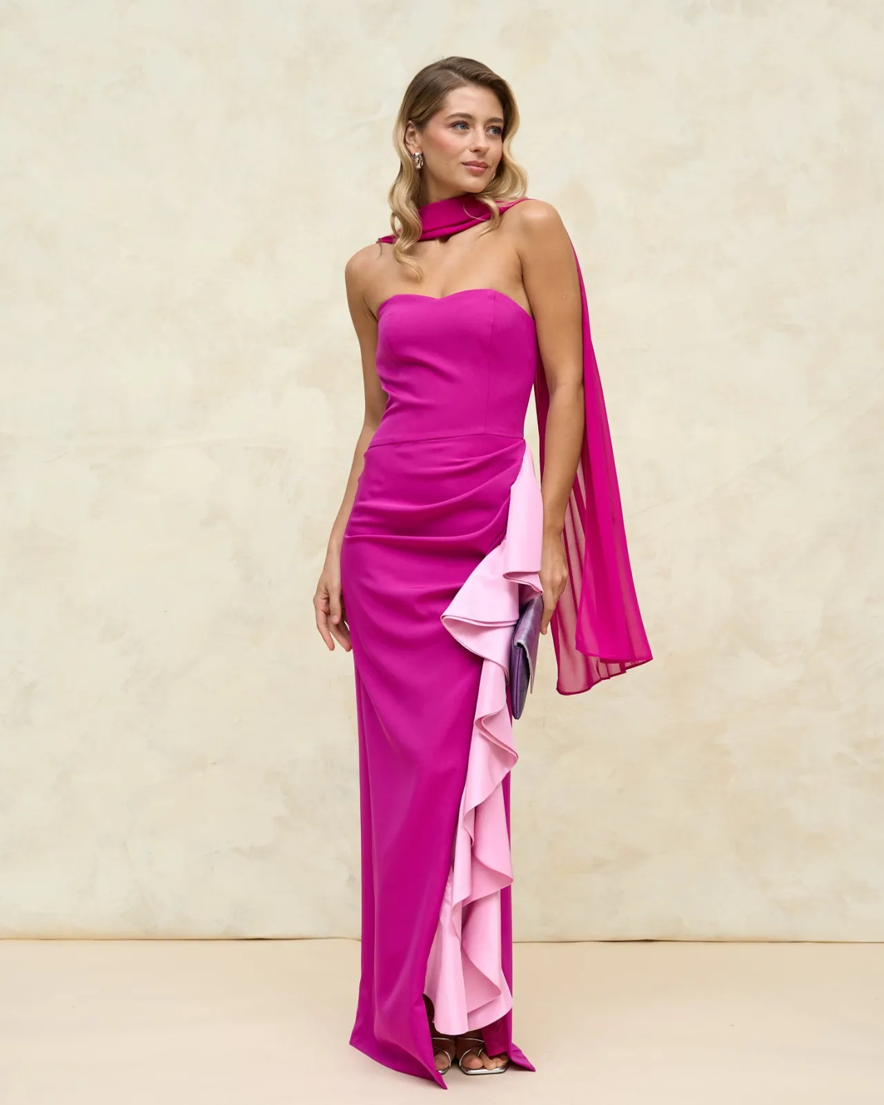 Fashion Châle Gala Magenta Plus D'accessoires|Capes Et Châles
