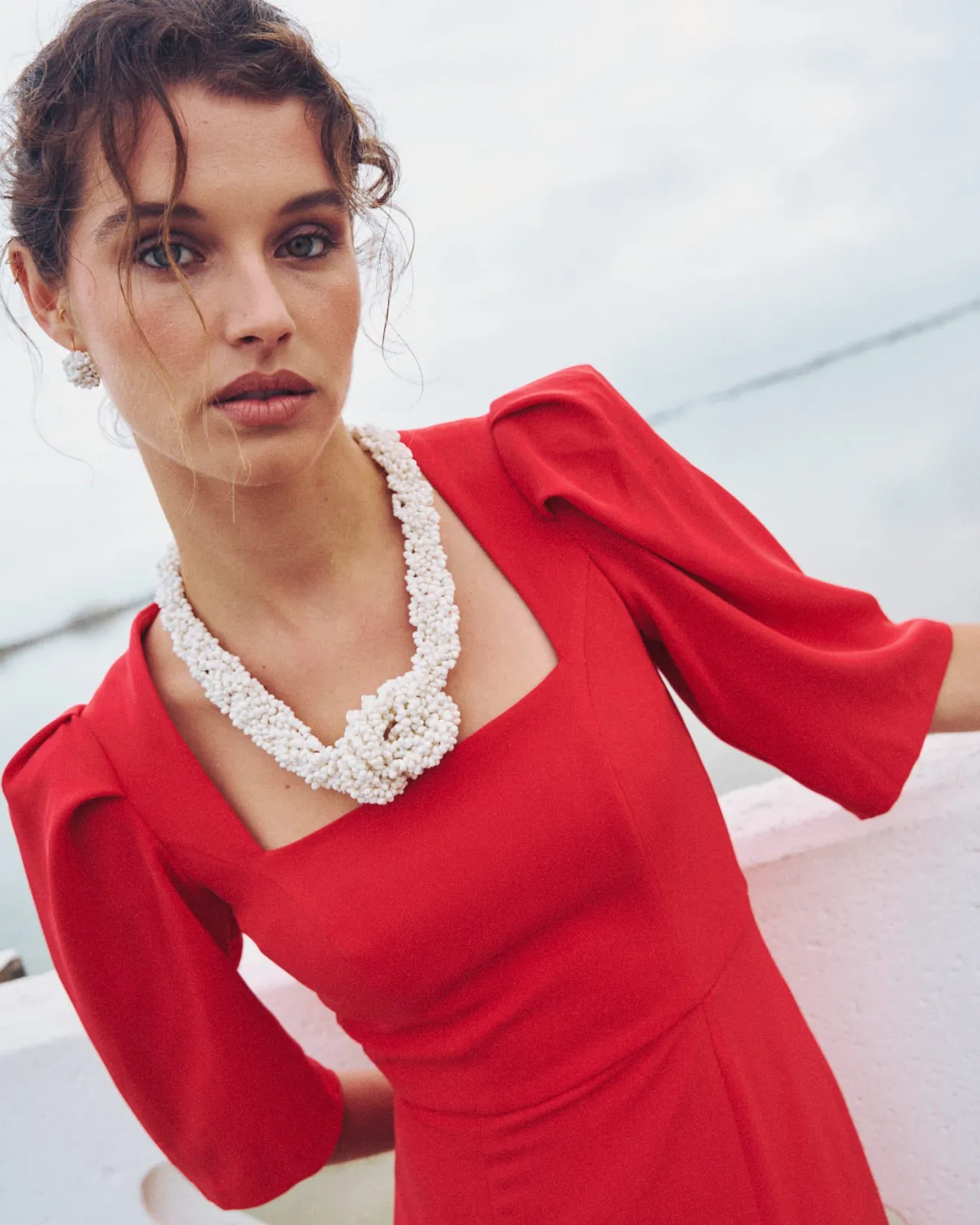 Online Collier Lancé Blanc Court Bijoux|MariÉe