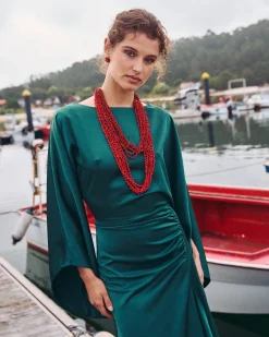 Clearance Long Collier Vermello Rouge Bijoux