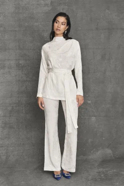 Best Sale Pantalon bootcut Chelsea Blanc Remise Des Diplômes|Communions Ou Baptêmes