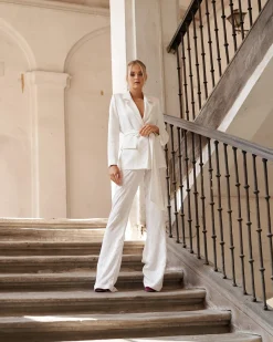 Fashion Pantalon flare Chelsea blanc Communions Ou Baptêmes|Soirée