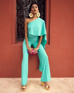 Online Pantalon Thai Vert Tiffany Invité Mariage|Pantalons Et Jupes