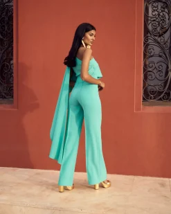 Online Pantalon Thai Vert Tiffany Invité Mariage|Pantalons Et Jupes