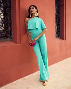 Online Pantalon Thai Vert Tiffany Invité Mariage|Pantalons Et Jupes