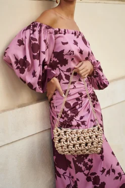 Sale Pochette Bliss Dorée Soirée|Sacs à Main