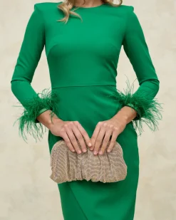 Store Robe Carmen Verte Outlet|Robes