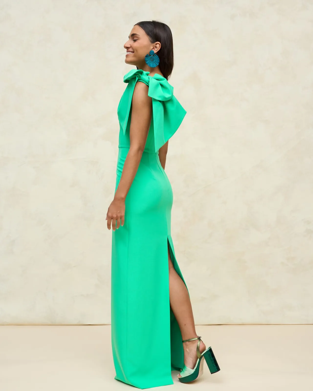 Best Robe longue pétale verte Communions Ou Baptêmes|Invité Mariage