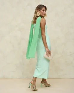 Sale Sandales en cuir Caire Vert Jade Chaussures