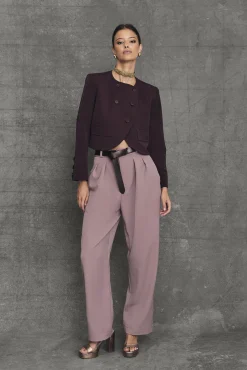 Store Veste Camden Aubergine Remise Des Diplômes|Communions Ou Baptêmes